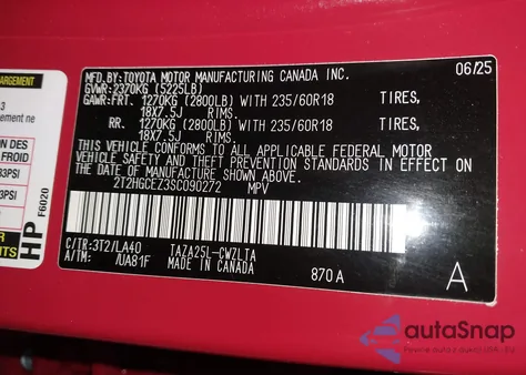 2025 Lexus Nx 350 Luxury z USA, uszkodzony, nr VIN 2T2HGCEZ3SC090272